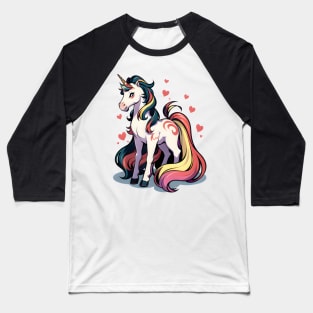 Unicorn Rainbow 12 Baseball T-Shirt